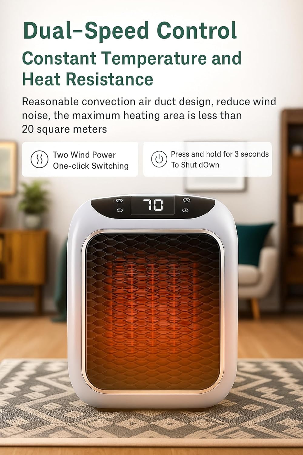 Portable Heater(Short Range Remote)