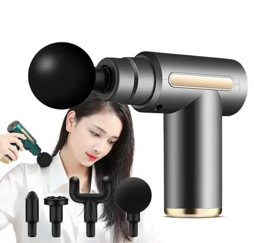 Mini Massage Gun Deep Tissue Portable 6 Speeds Massager(6 Months Optional Warranty)